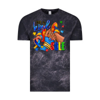 Cloud Black Be a kind sole Autism afro girl sneakers Vintage Tee - RanaPortraitStore