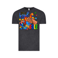 Vintage Black Be a kind sole Autism afro girl sneakers Vintage Tee - RanaPortraitStore