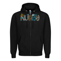 Black nurse Zipper Hoodie - CowhideDigitalArt
