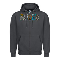 Smoke nurse Zipper Hoodie - CowhideDigitalArt