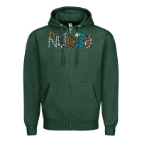 Sports Green nurse Zipper Hoodie - CowhideDigitalArt