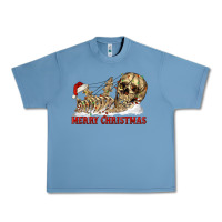Pebble Blue Merry christmas skeleton Urban Heavy Tee - RanaPortraitStore