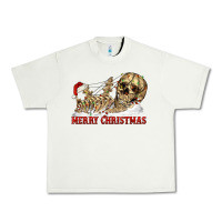 Pistachio Merry christmas skeleton Urban Heavy Tee - RanaPortraitStore