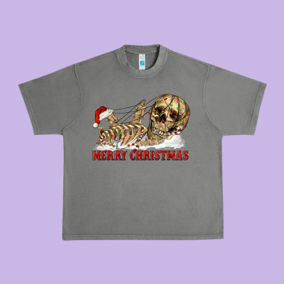 Urban Heavy Tee Merry christmas skeleton