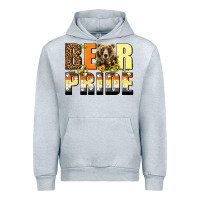 Heather Grey Western Bear Pride LGBTQ+ Urban Hoodie - BundleAndBundleShop