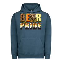 Pigment Midnight Navy Western Bear Pride LGBTQ+ Urban Hoodie - BundleAndBundleShop