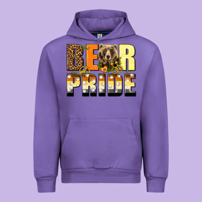 Western Bear Pride Lgbtq+ Urban Hoodie Designed By Bundleandbundleshop