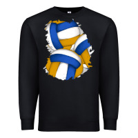 Black volleyball patch Premium Sweatshirt - AdoDesignShop