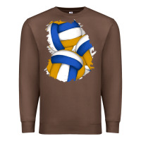 Chestnut volleyball patch Premium Sweatshirt - AdoDesignShop