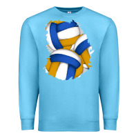 Ocean Blue volleyball patch Premium Sweatshirt - AdoDesignShop