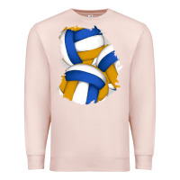 Pale Pink volleyball patch Premium Sweatshirt - AdoDesignShop