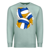 Seafoam volleyball patch Premium Sweatshirt - AdoDesignShop