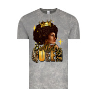 Cloud Rock Birthday queen afro girl Vintage Tee - RanaPortraitStore