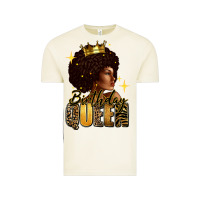 Vintage Arctic Birthday queen afro girl Vintage Tee - RanaPortraitStore