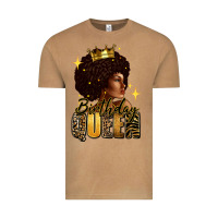 Vintage Camel Birthday queen afro girl Vintage Tee - RanaPortraitStore