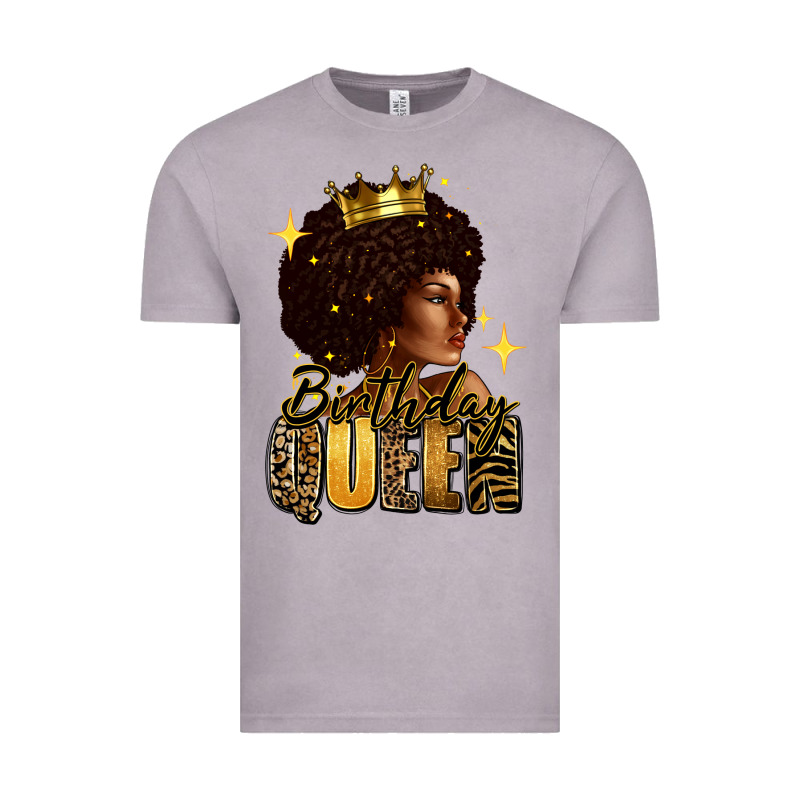 Birthday Queen Afro Girl Vintage Tee by RanaPortraitStore | Teevron