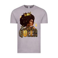 Vintage Zinc Birthday queen afro girl Vintage Tee - RanaPortraitStore