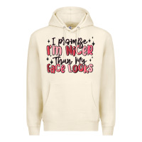 Tofu i promise i'm nicer than my face looks Premium Hoodie - MaliasSmallBusiness