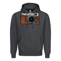 Smoke vintage camera Zipper Hoodie - FaDigitalArtStudio
