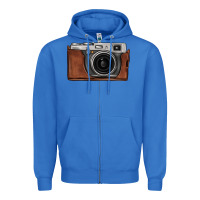 True Royal vintage camera Zipper Hoodie - FaDigitalArtStudio