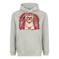 Moon Dust shih tzu floral rainbow Heavyweight Hoodie - Artiststas