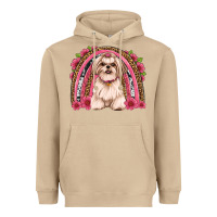 Mushroom shih tzu floral rainbow Heavyweight Hoodie - Artiststas