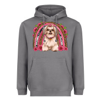 Storm shih tzu floral rainbow Heavyweight Hoodie - Artiststas