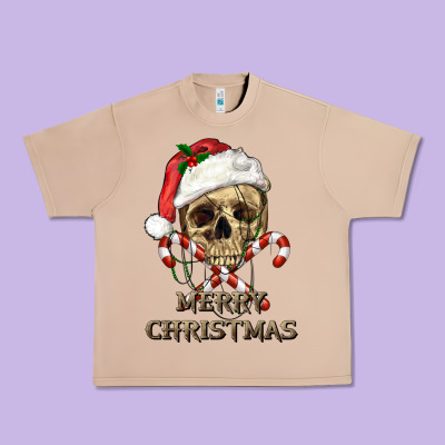 Urban Heavy Tee merry christmas skull