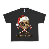 Pigment Black merry christmas skull Urban Heavy Tee - RanaPortraitStore