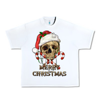White merry christmas skull Urban Heavy Tee - RanaPortraitStore