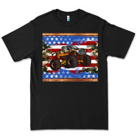 Black monster truck american flag tumbler Premium Tee - Artiststas