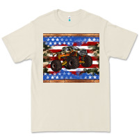 Bone monster truck american flag tumbler Premium Tee - Artiststas