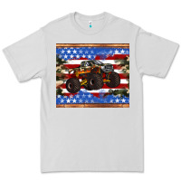 Dove Grey monster truck american flag tumbler Premium Tee - Artiststas