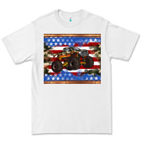 White monster truck american flag tumbler Premium Tee - Artiststas