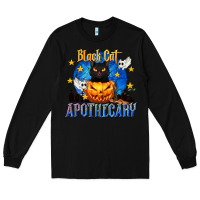 Black Black Cat Apothecary Long Sleeve Tee - texasbilliewilder