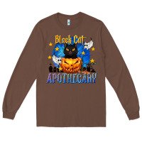 Chestnut Black Cat Apothecary Long Sleeve Tee - texasbilliewilder
