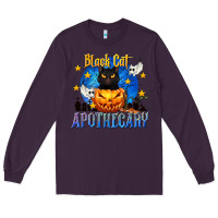 Plum Black Cat Apothecary Long Sleeve Tee - texasbilliewilder