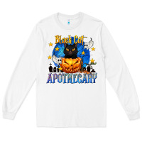 White Black Cat Apothecary Long Sleeve Tee - texasbilliewilder