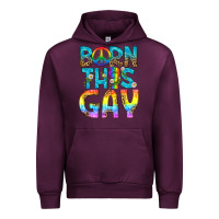 Mauve Wine Western Born This Gay Urban Hoodie - BundleAndBundleShop