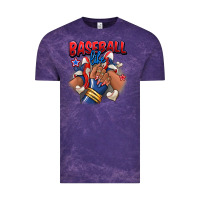 Cloud Purple Baseball life afro girl sneakers Vintage Tee - RanaPortraitStore