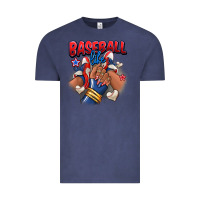 Vintage Denim Baseball life afro girl sneakers Vintage Tee - RanaPortraitStore