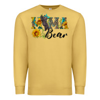 Blue Mama Bear With Cute Bear Premium Sweatshirt | Teevron