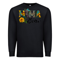 Black blue mama bear with cute bear Premium Sweatshirt - Artiststas