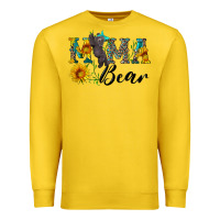 Lemon blue mama bear with cute bear Premium Sweatshirt - Artiststas
