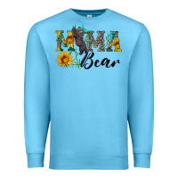 Ocean Blue blue mama bear with cute bear Premium Sweatshirt - Artiststas