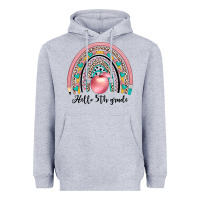 Heather Grey hello 5th grade Heavyweight Hoodie - JahusDesignShop