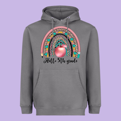 Hello 5th Grade Heavyweight Hoodie Designed By Jahusdesignshop