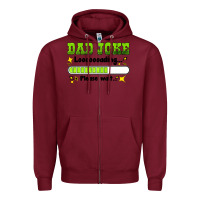 Burgundy dad joke loading please wait Zipper Hoodie - HRA Design Shop