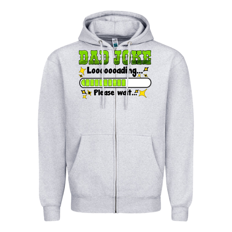 Dad Joke Loading Please Wait Zipper Hoodie by HRA Design Shop | Teevron