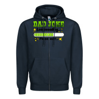 Navy dad joke loading please wait Zipper Hoodie - HRA Design Shop